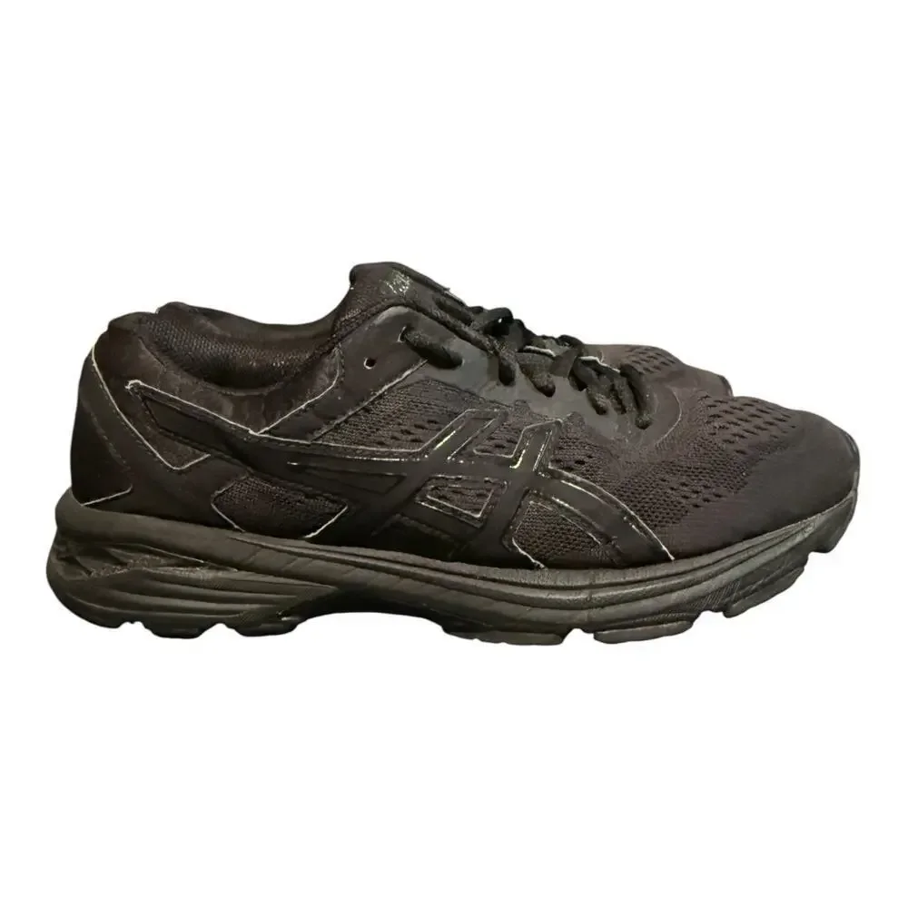 Asics GT 1000 6 Triple Black Running Sneakers Shoes Men's 9.5 Lifestyle Shoes